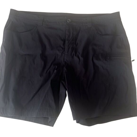 Eddie Bauer Black Pockets Nylon Spandex Casual Shorts Size 16 - Picture 2 of 11